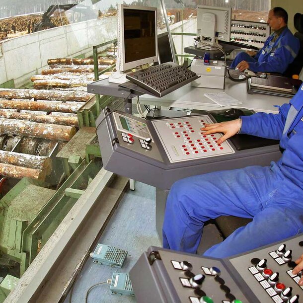 Reconstruction of the logyard at Klenk Holz AG