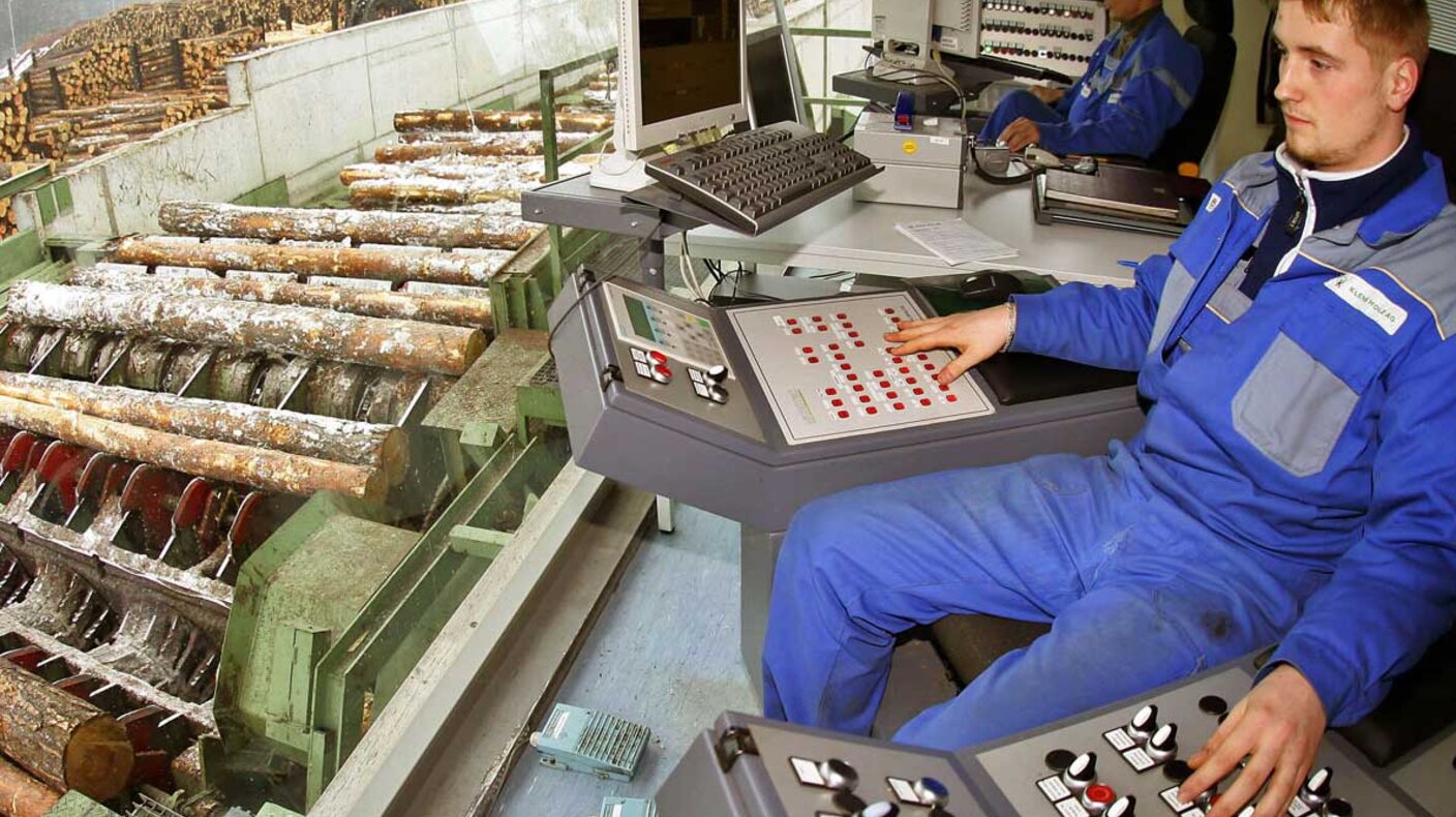 Reconstruction of the logyard at Klenk Holz AG